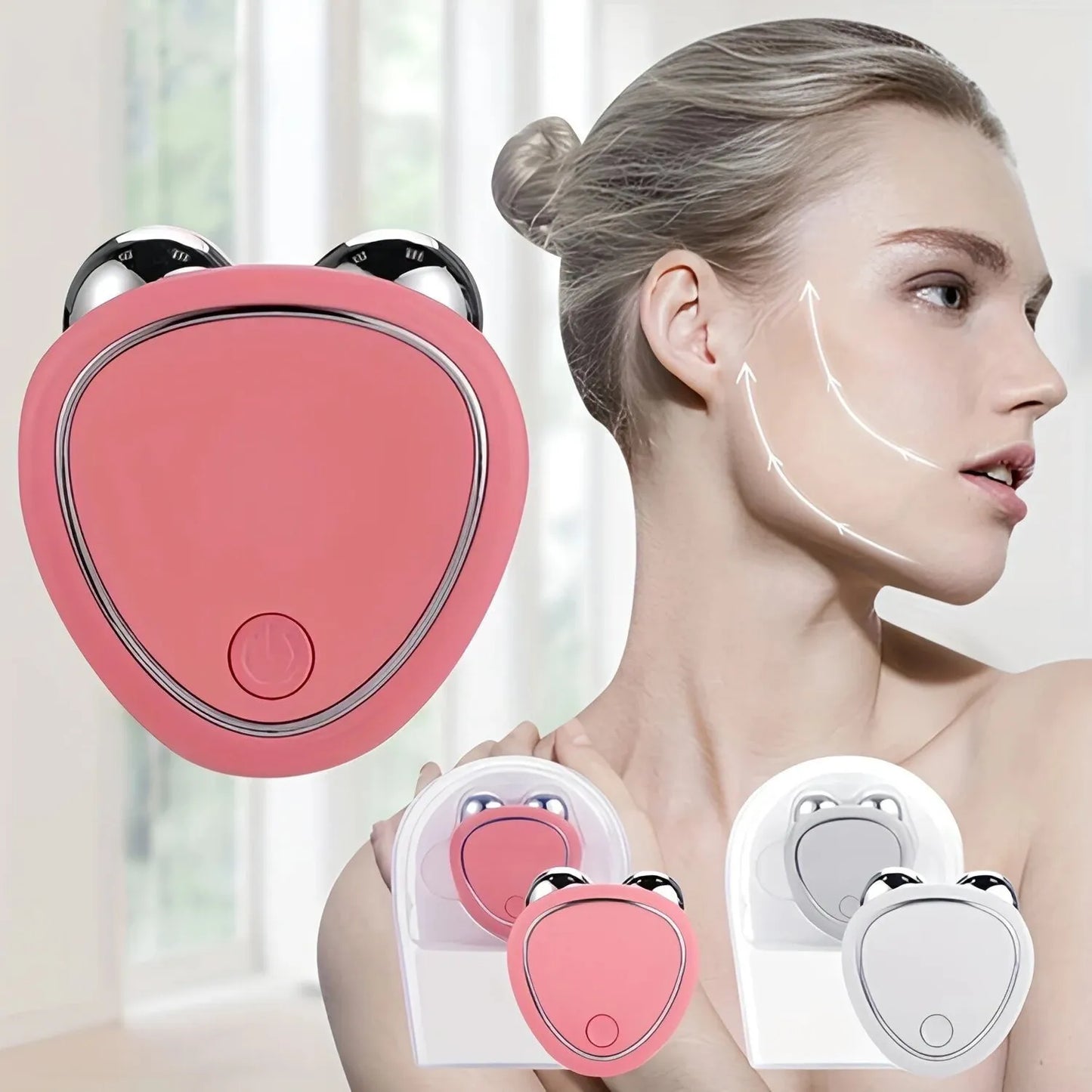 Masajeador facial microcorriente
